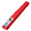 Cinturon Kumite Estilo Japones algodon 1 1/2'' - WKF Approved - Arawaza Chile - Color rojo