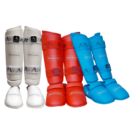 Canillera y empeinera Arawaza Chile - WKF style - Protectores para Karate en Chile